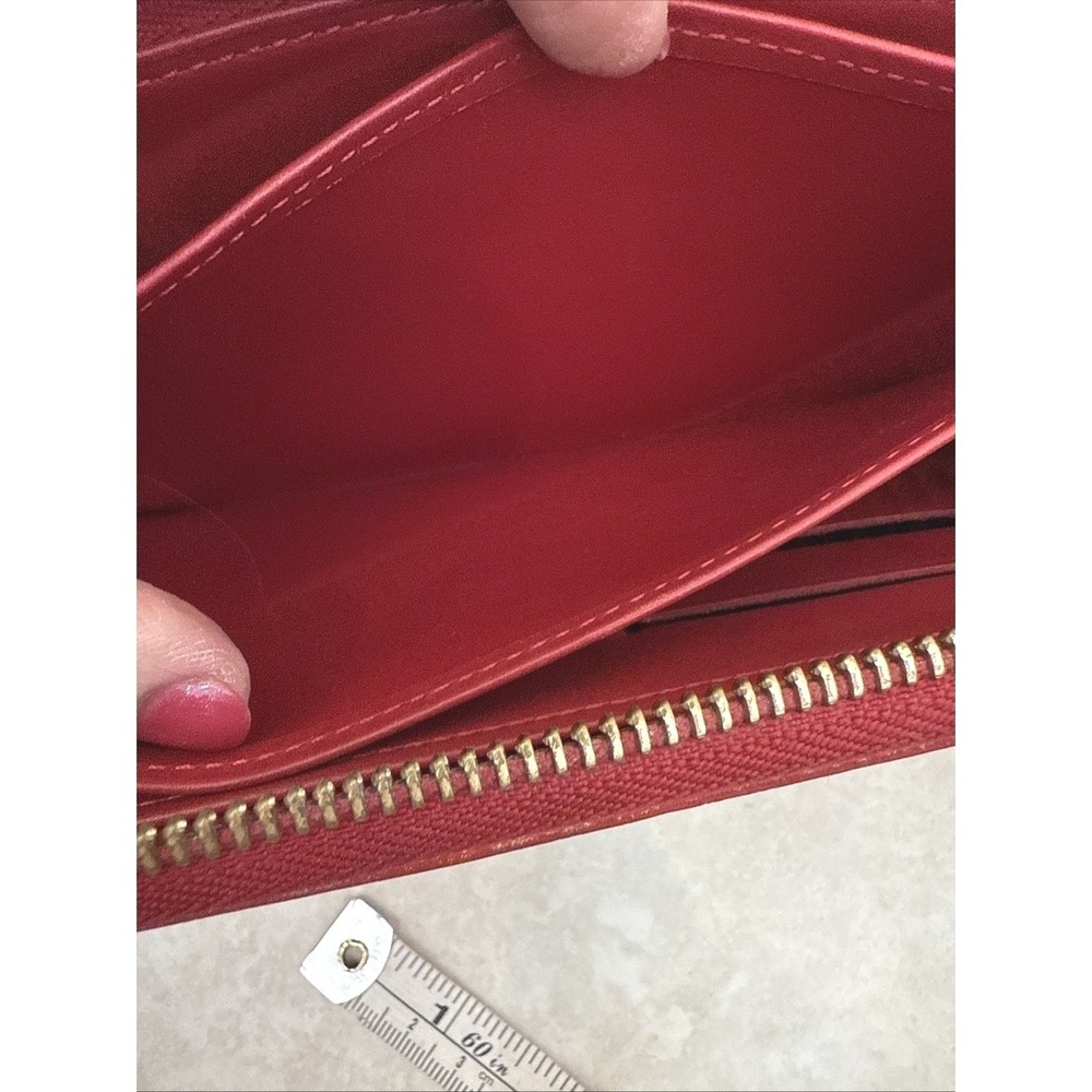 Louis Vuitton Zippy Wallet Monogram Vernis Pomme d'Amour Red SP1100 - Picture 7 of 15